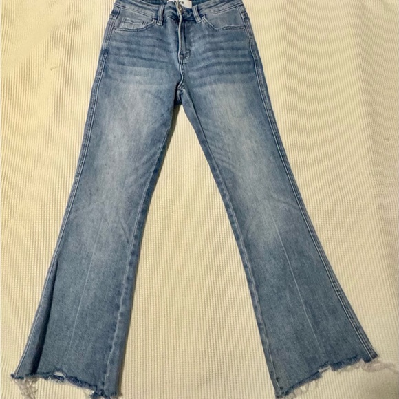 Mica Denim Kick Flare Cropped Jeans - Picture 4 of 6